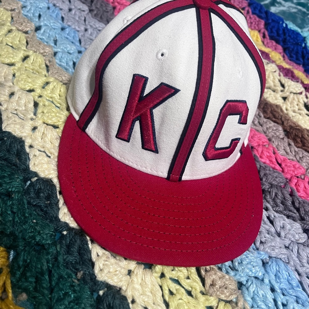 KC Red and White Baseball Cap